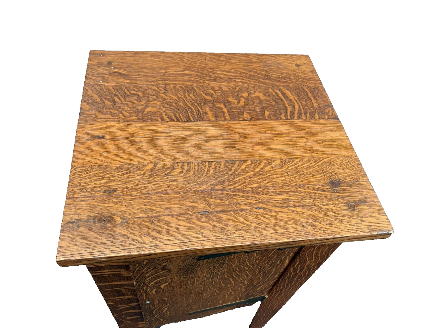 66720   Mission Oak Arts Crafts Nightstand End table Taboret