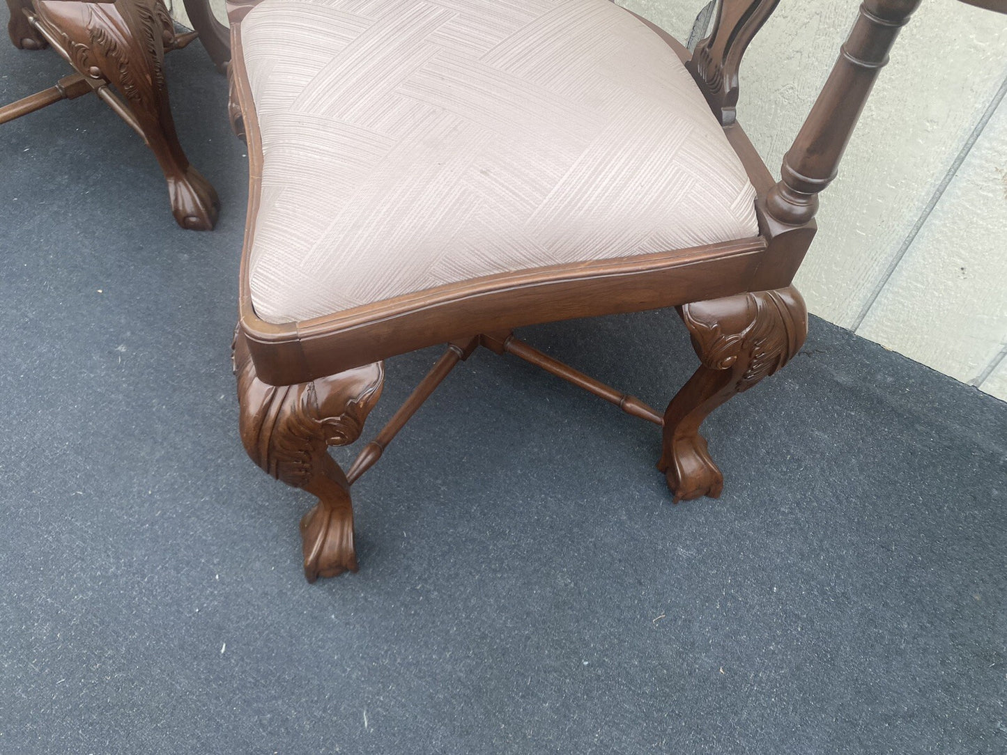 65853 Pair Mahogany Corner Chairs Chair s