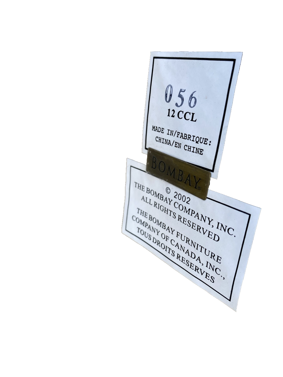 66359 BOMBAY Furniture Glass Top Foyer Dining Table with Fancy base