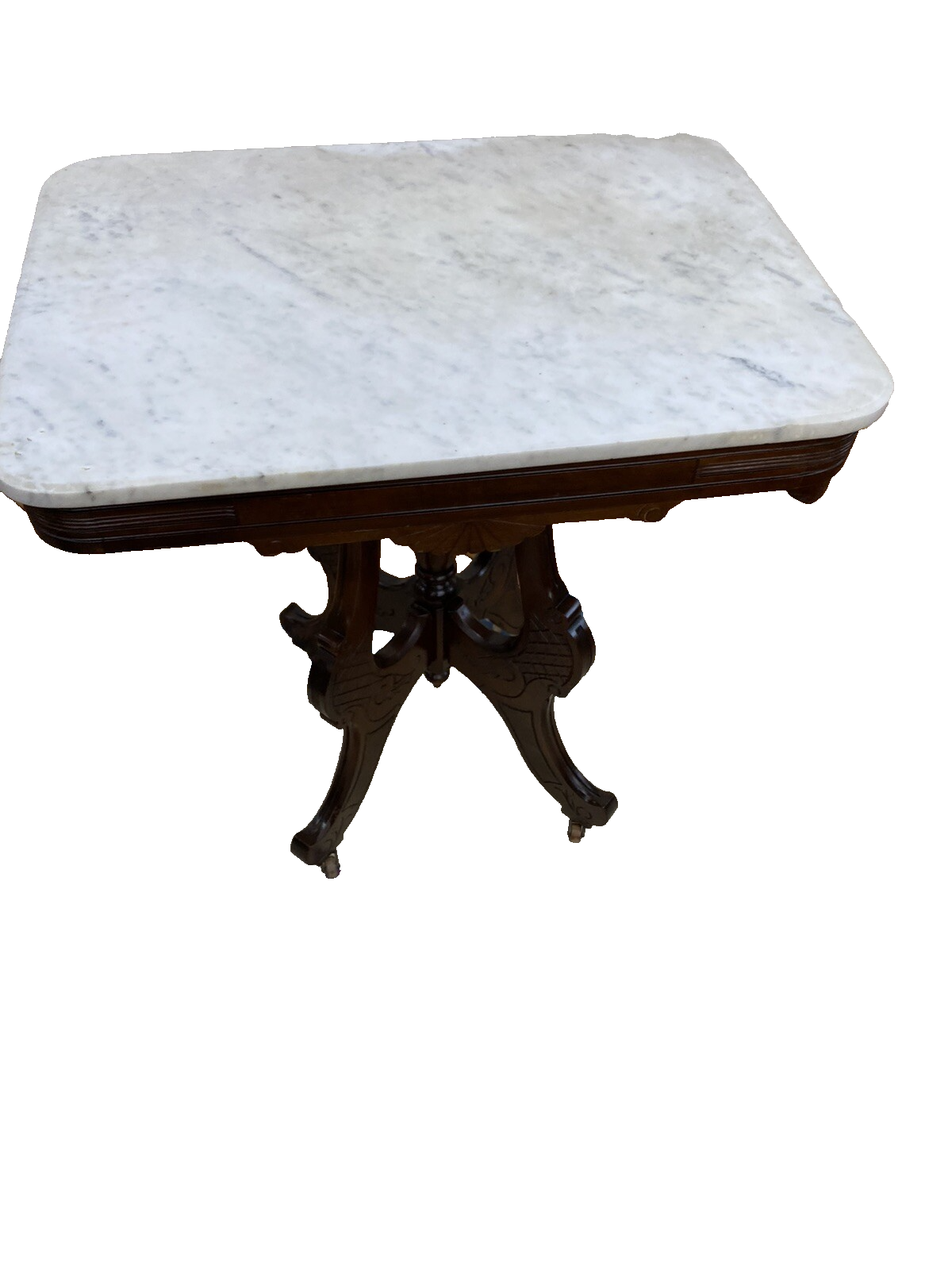 64811 Antique Victorian Walnut Lamp Table Stand