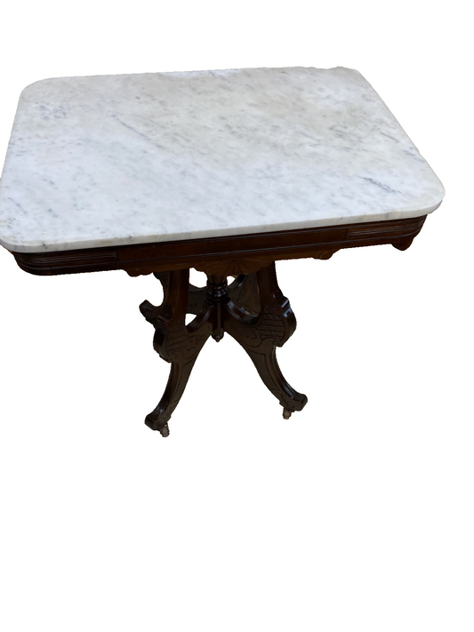 64811 Antique Victorian Walnut Lamp Table Stand