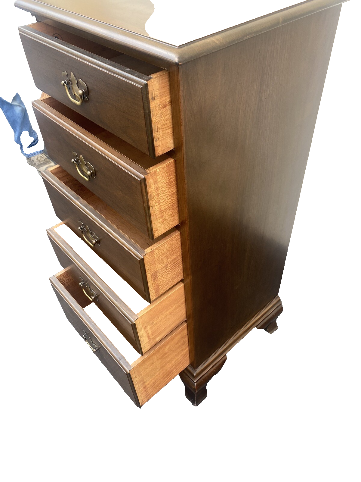 65611   KINDEL Furniture Quality Walnut High Chest Dresser