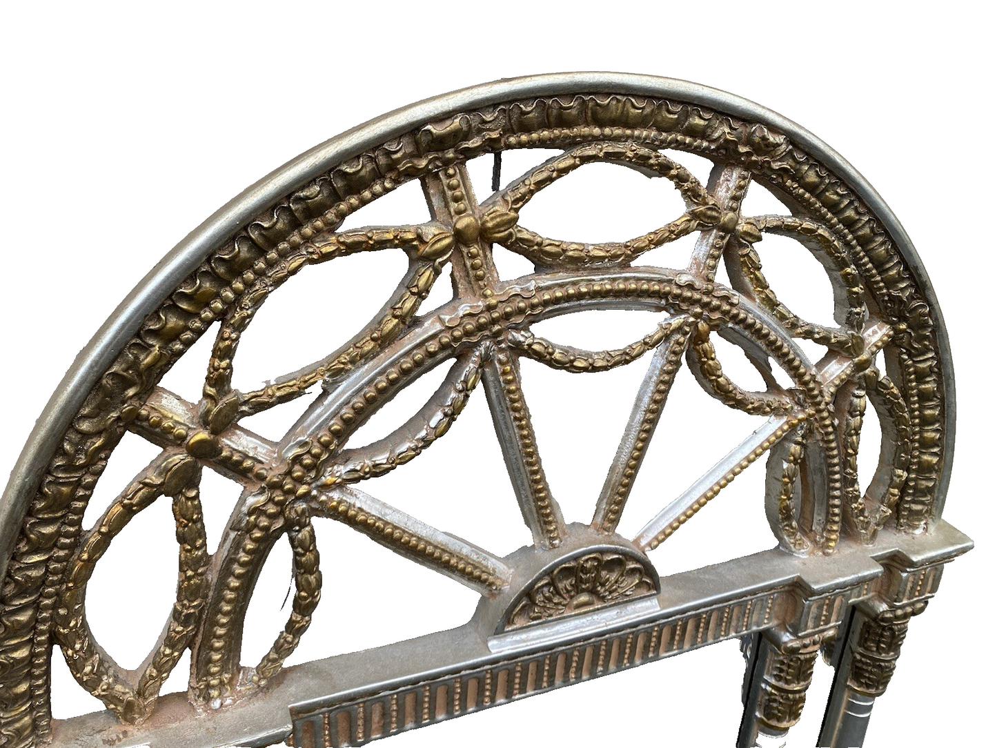 64843 Fancy Decorator Silver Carved  Mirror