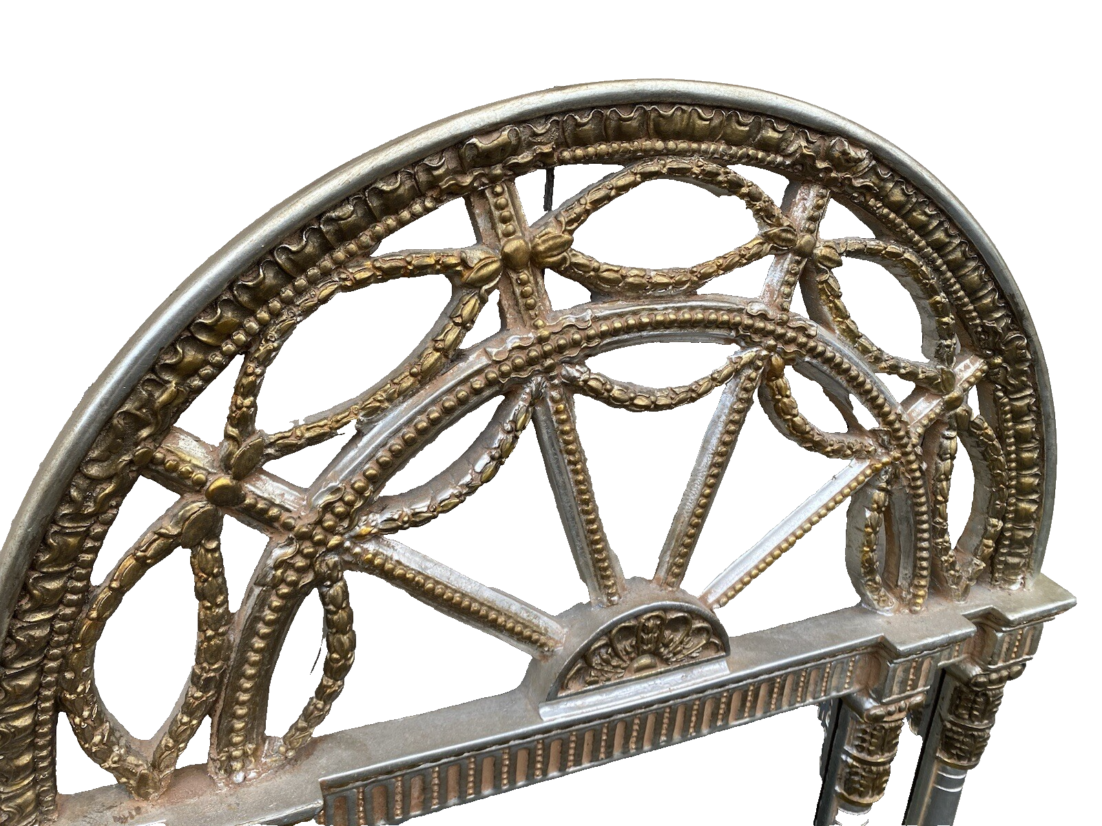 64843 Fancy Decorator Silver Carved  Mirror