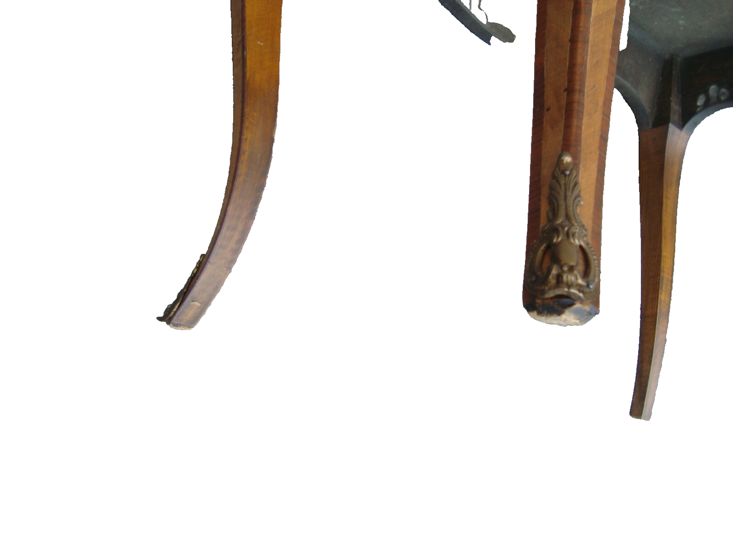 61457 Louis XV Satinwood Inlaid  Lamp Table w/ Bronze Ormalu Custom Hand Made