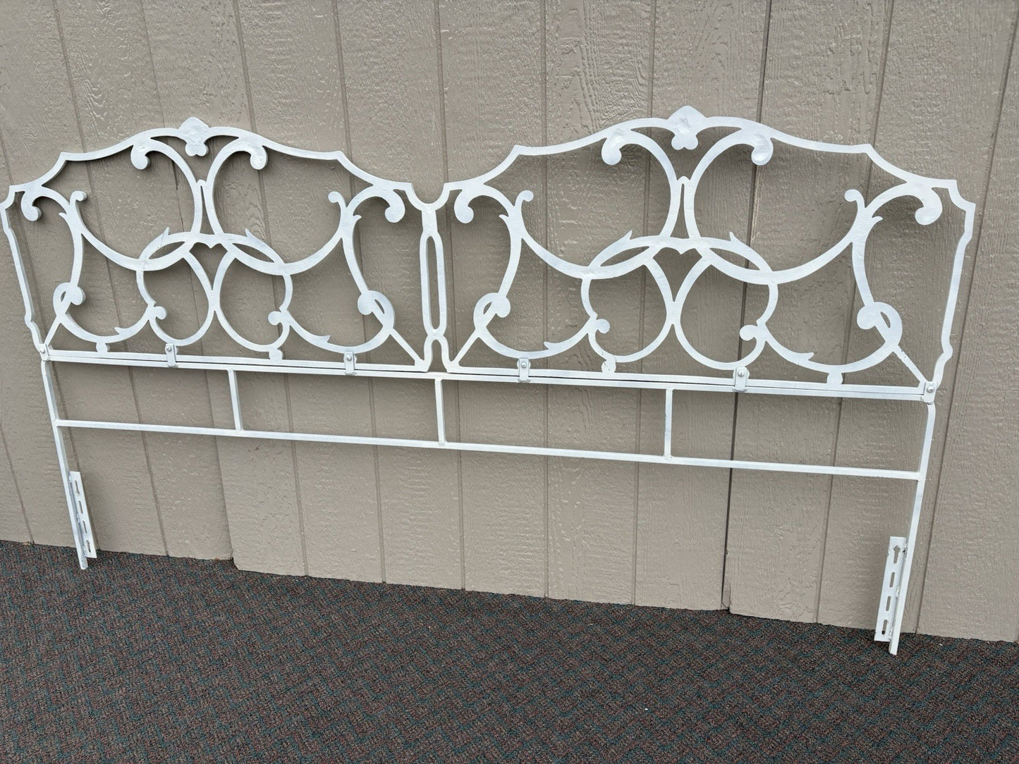 67185 KING Size Metal Decorator Headboard Bed