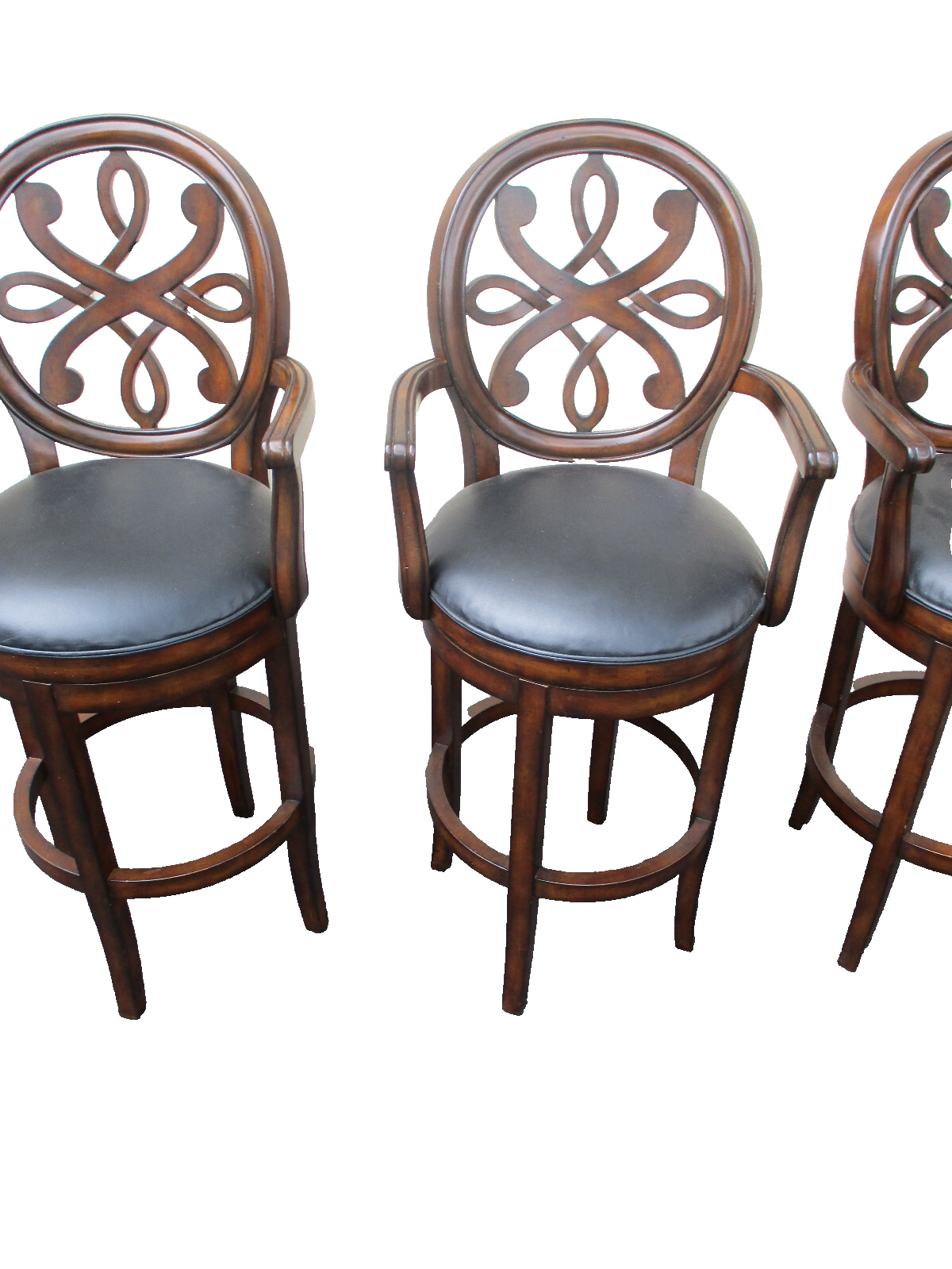 63475  Set 3  QUALITY Swivel Bar Stool Bench Kitchen  Stools KING Furniture
