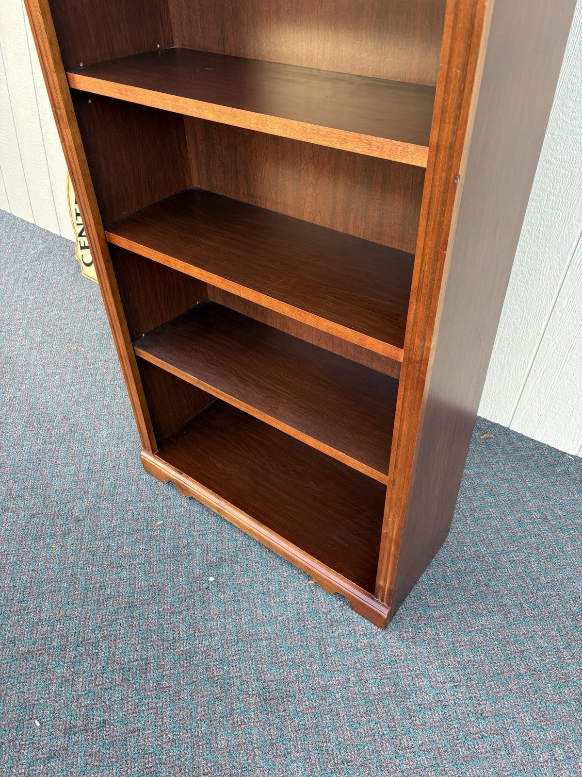 67136 Cherry Open Bookcase Storage Cabinet