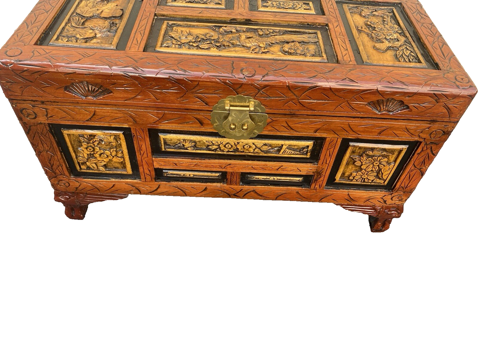 65684 Oriental Storage Blanket  Chest Trunk Cabinet