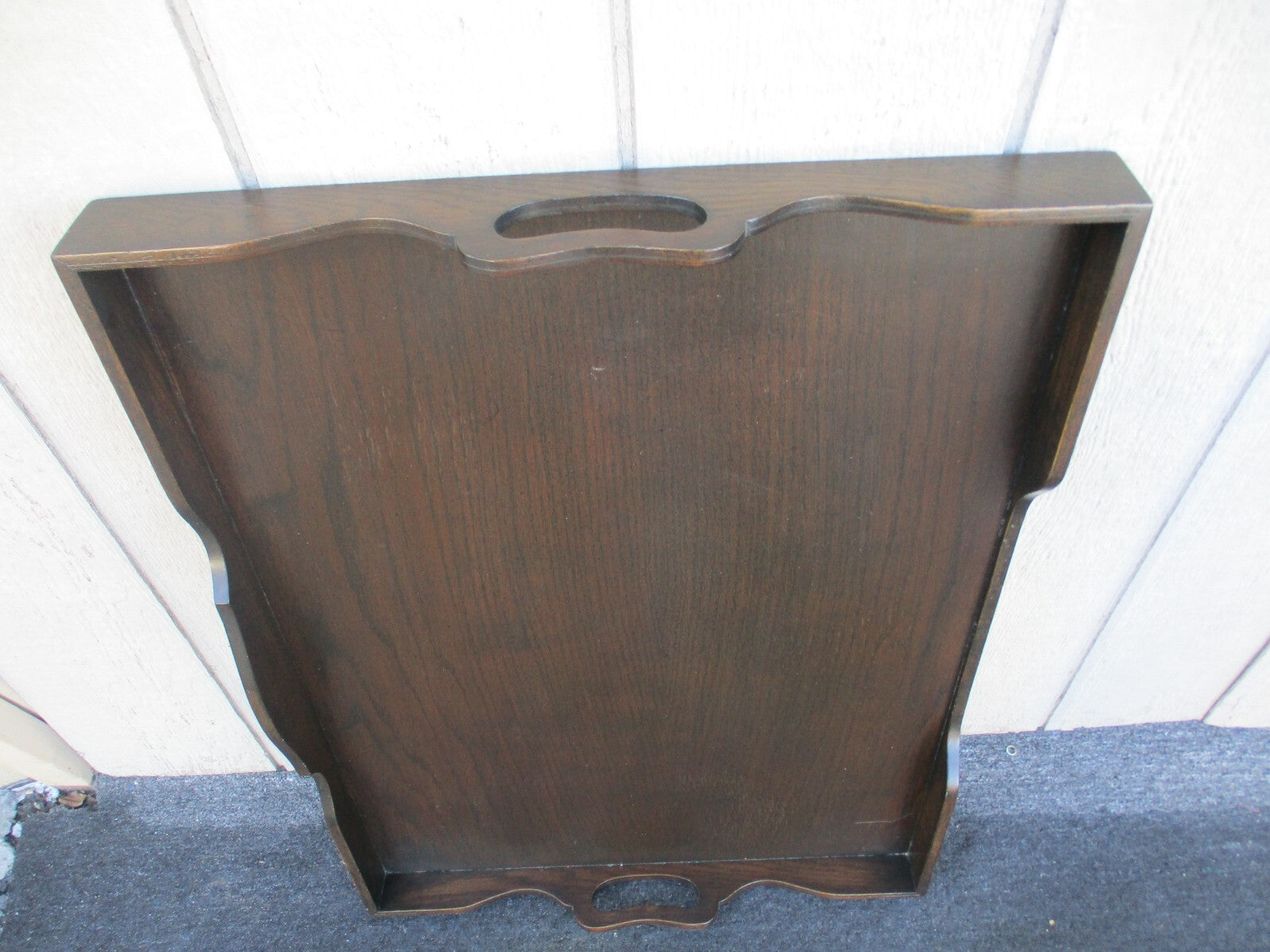 63837 Oak Tray Top Coffee Table Stand 