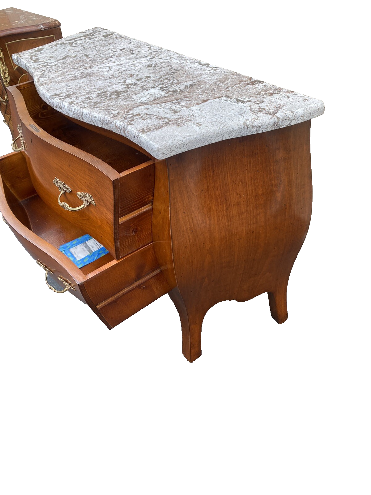 65407  ITALIAN MADE Marble Top Dresser Chest