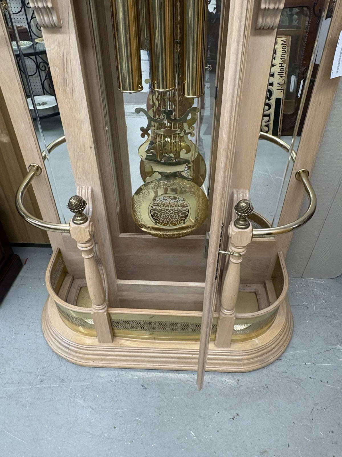 66395   Modern RIDGEWAY Grandfather Clock Hatrack Umbrella Stand