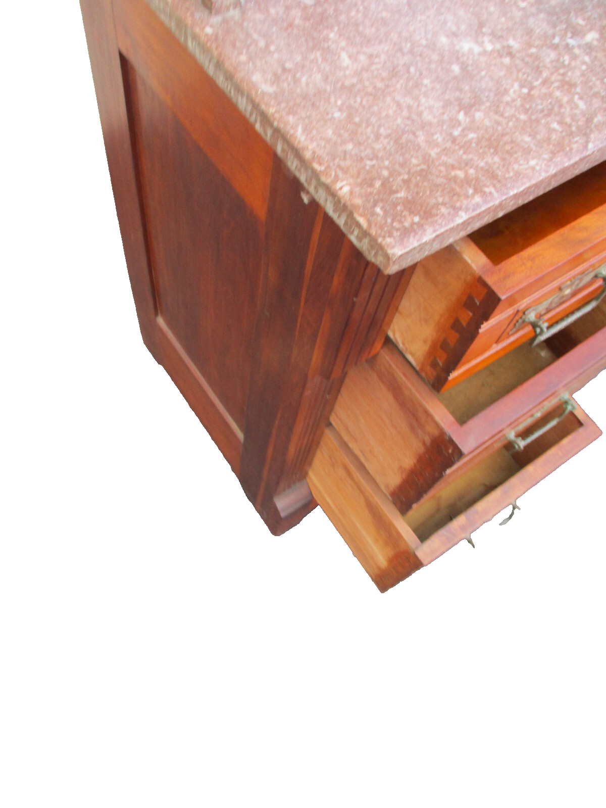 61939  Marble Top Victorian Washstand Dresser Chest Nightstand