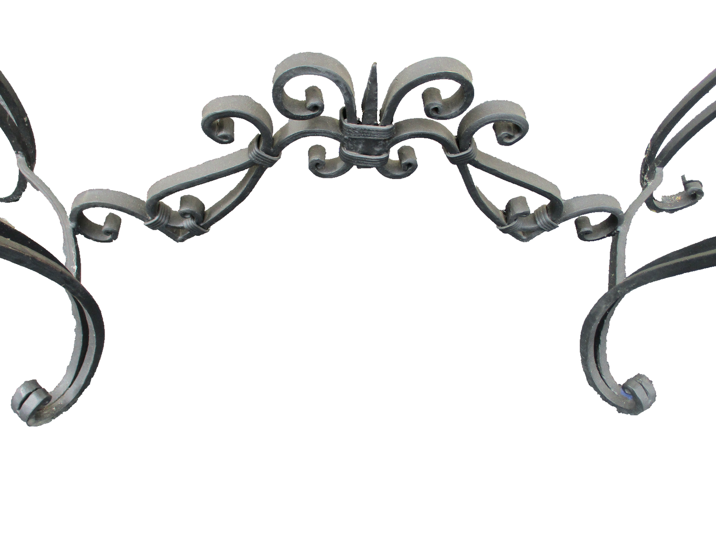 62809 Marble Top Console Table w/ Iron Base