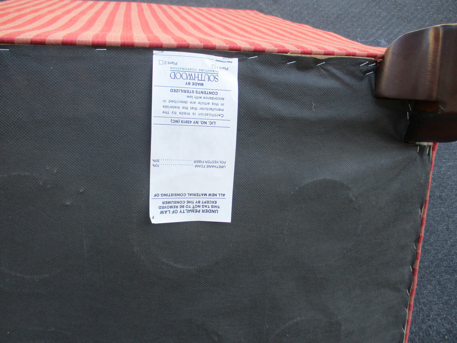 63798 SOUTHWOOD Chipppendale Armchair w/ Foot Stool Bench Ottoman