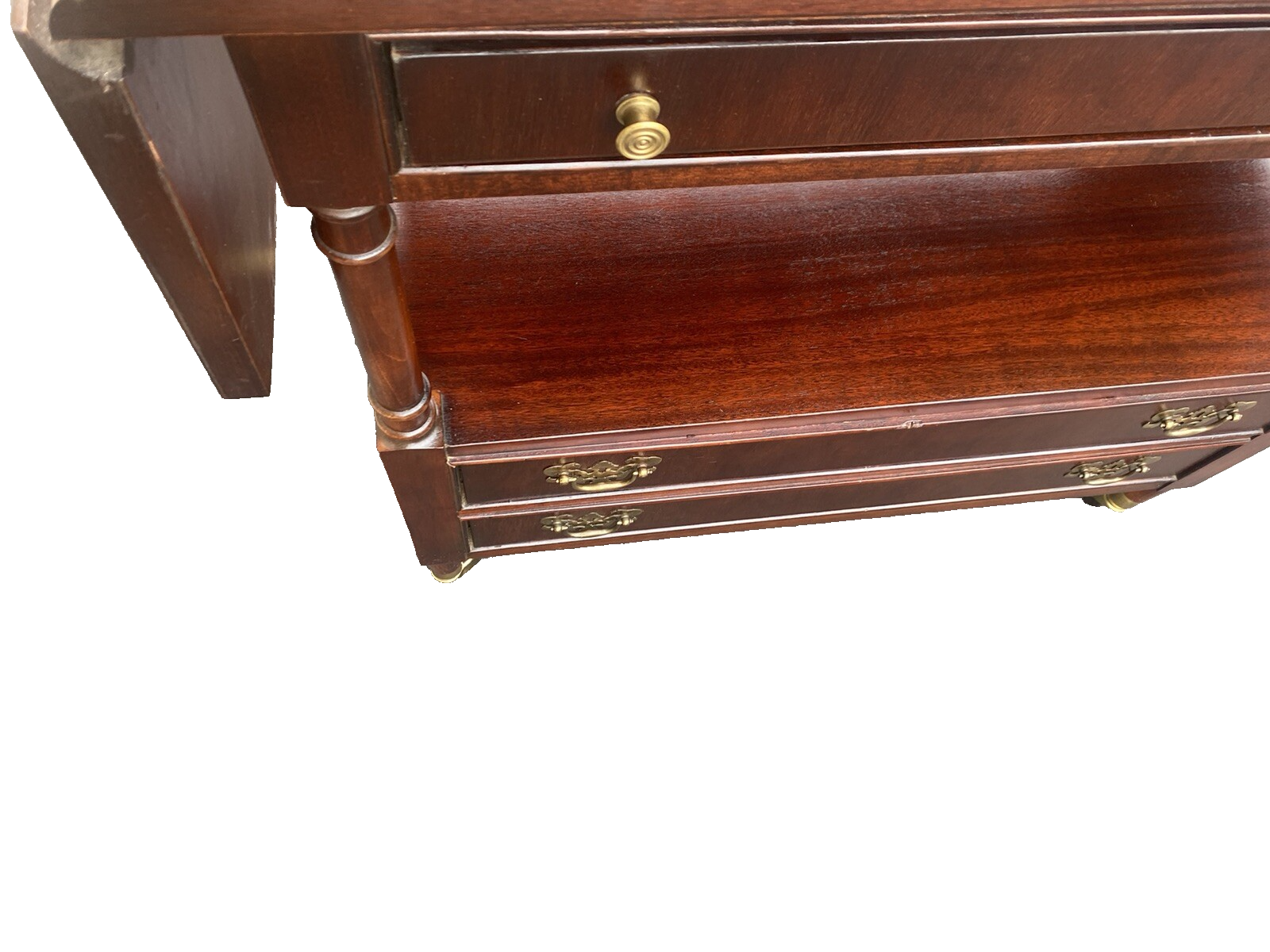 65303 BERNHARDT Mahogany Dropside Server Sideboard Cabinet