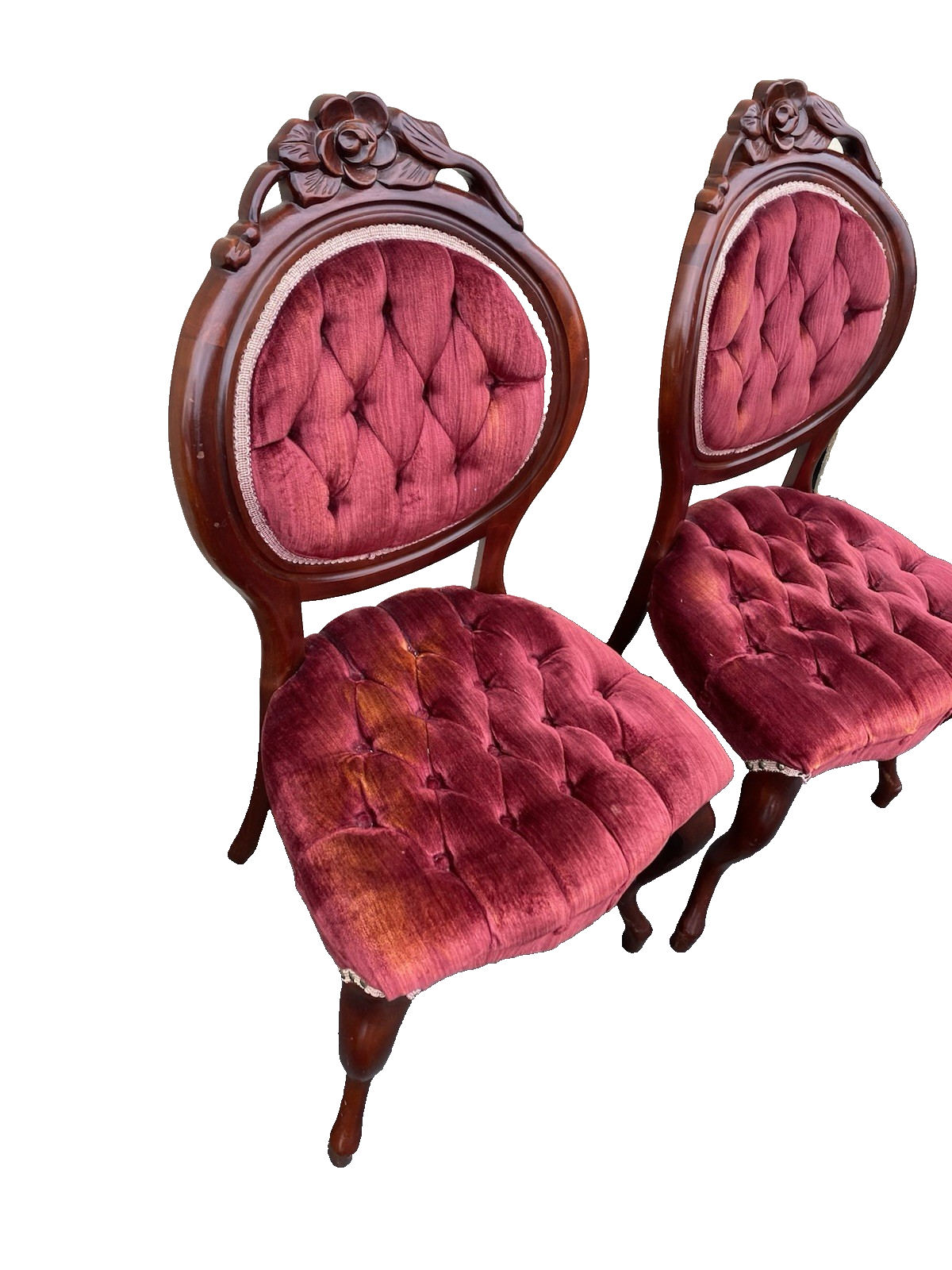 66629 Pair KIMBALL Furniture Victorian Style Side Chair s