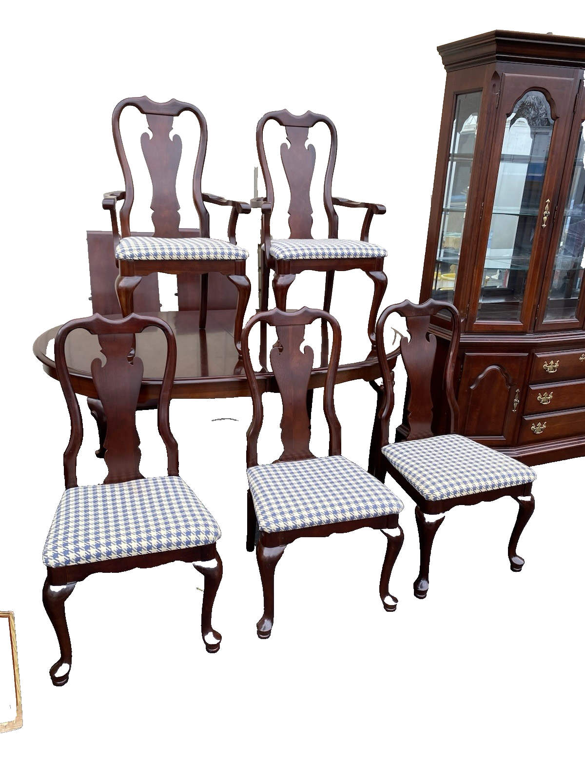 66603   Cherry SUMTER Furniture  2 pc. China Cabinet Curio Breakfront