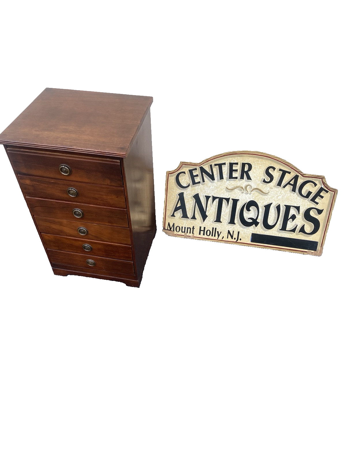 66428 Mahogany Sheet Music Cabinet Chest