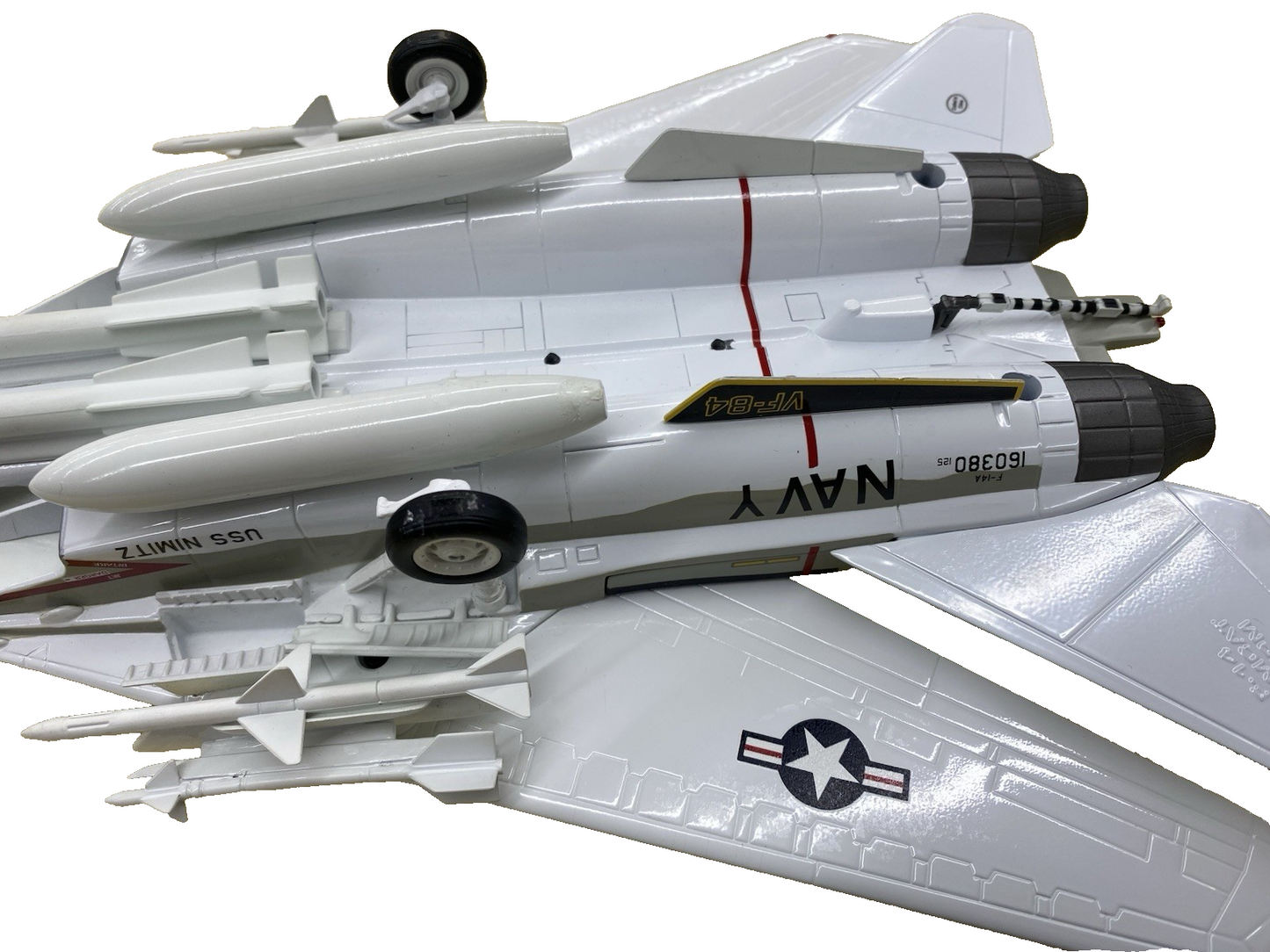 ES 228: Franklin Mint F 14 Tomcat U S Navy Jolly Rodger Airplane Plane