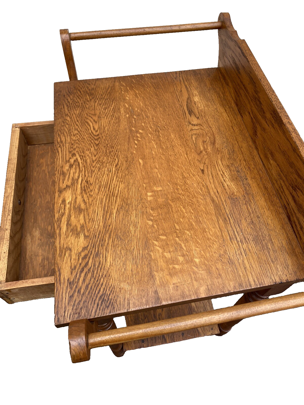 66326 Antique Oak Nightstand End Table Stand