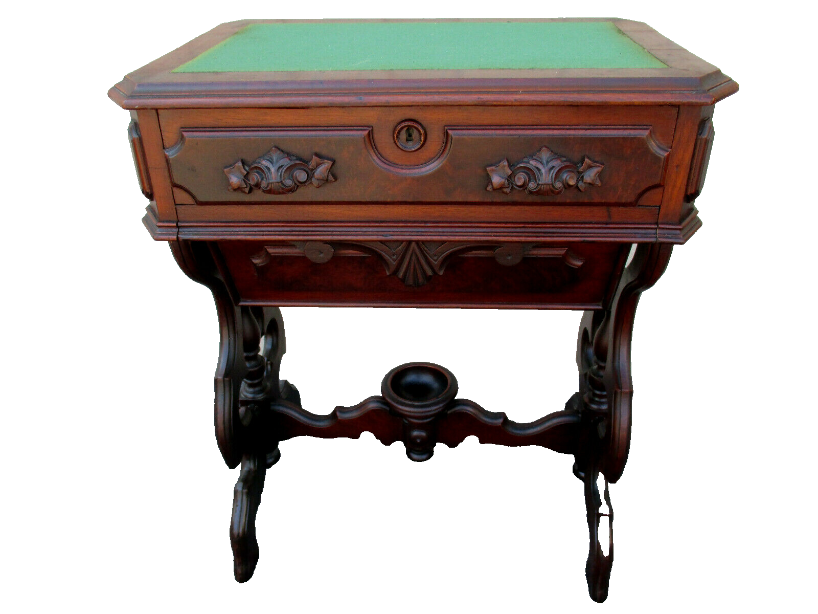 63086 Antique Victorian Sewing Stand  Desk  Cabinet Table Nightstand