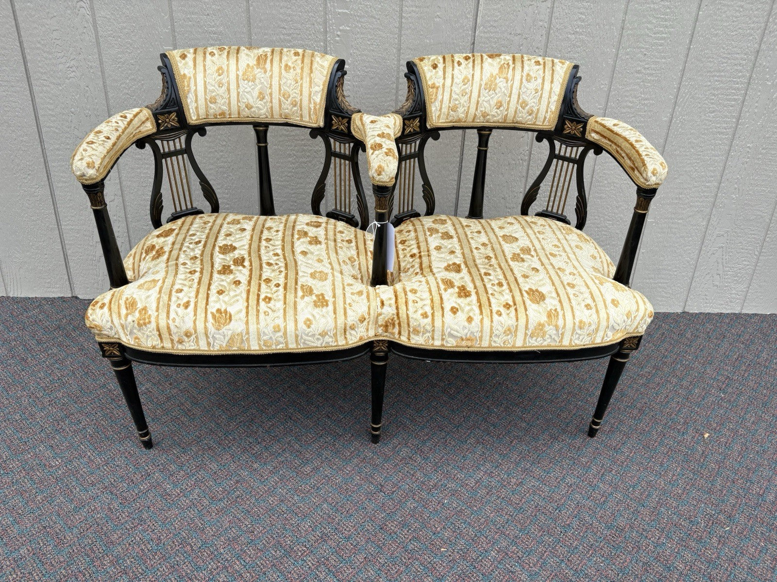 62247  RARE  Antique Victorian Settee Loveseat Couch Sofa  Chair