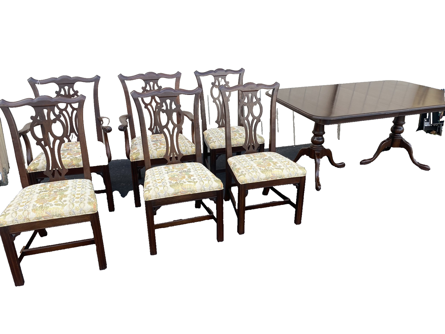 66606   ETHAN ALLEN Mahogany Dining Table