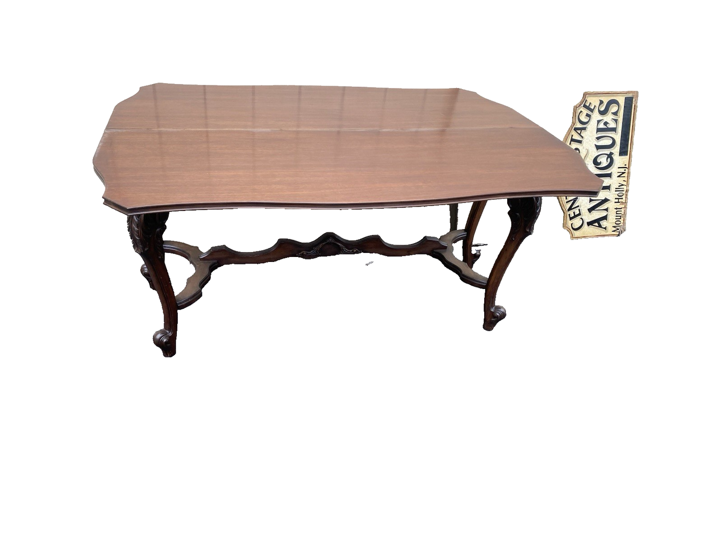 66609  Antique French Country Flip Top Dining Table Console Sofa Table