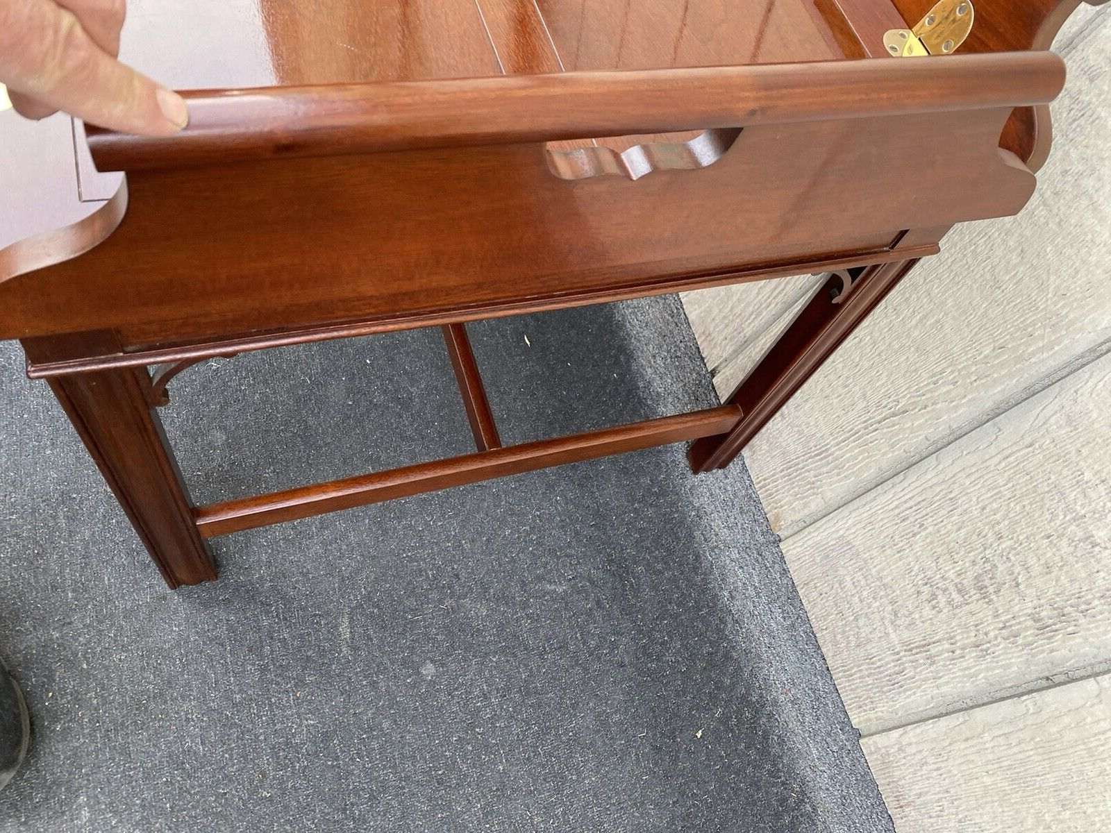 66129   Baker Furniture Solid Mahogany Butler Coffee Table Stand