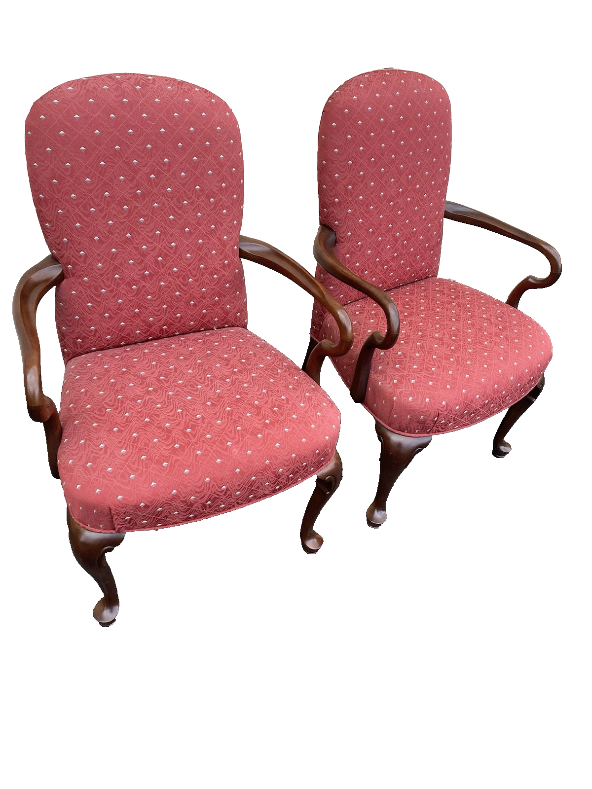 66446   Pair ETHAN ALLEN Bergere Armchair Chair s