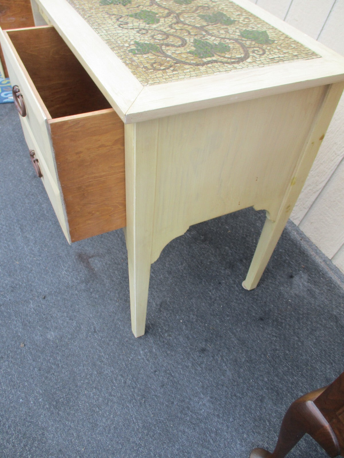 63569 Quality Decorator Sideboard Server Cabinet with Wine Rack Factory Finish