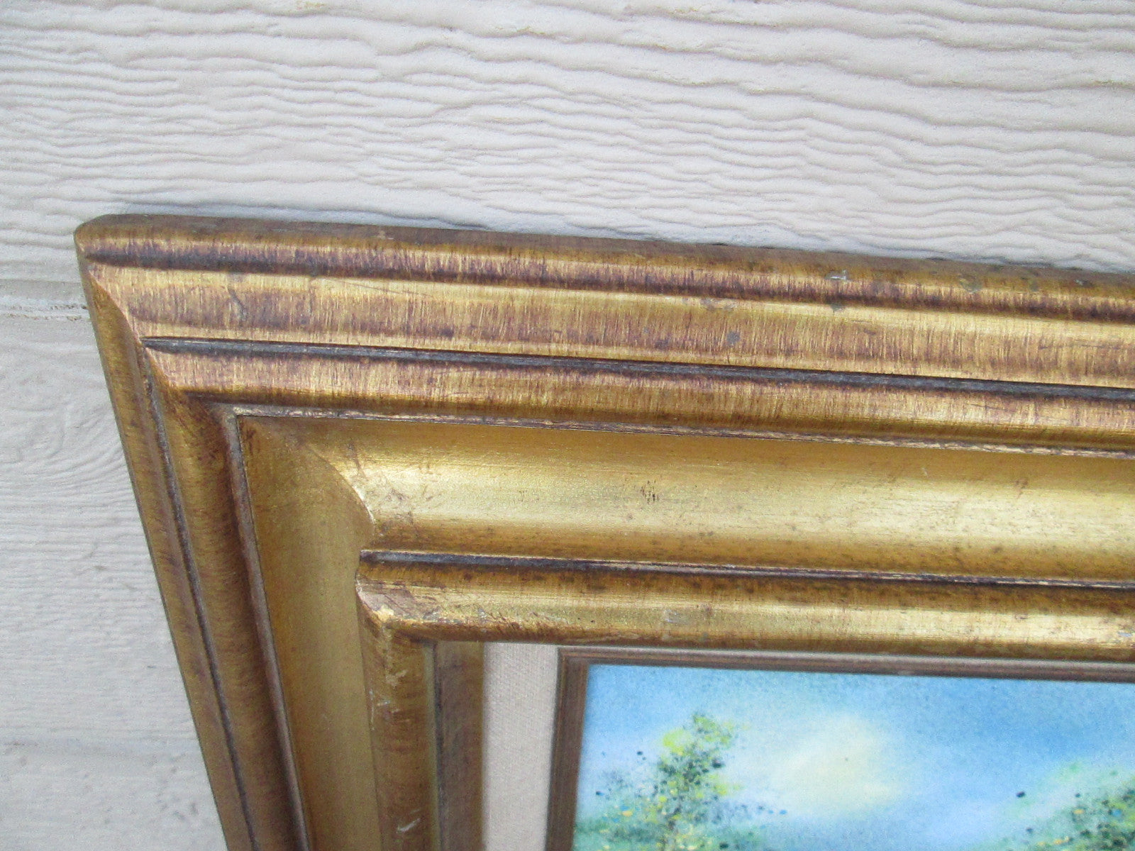 COL YS:    Oil Painting  on Porcelain In Wood Picture frame MOSES ?