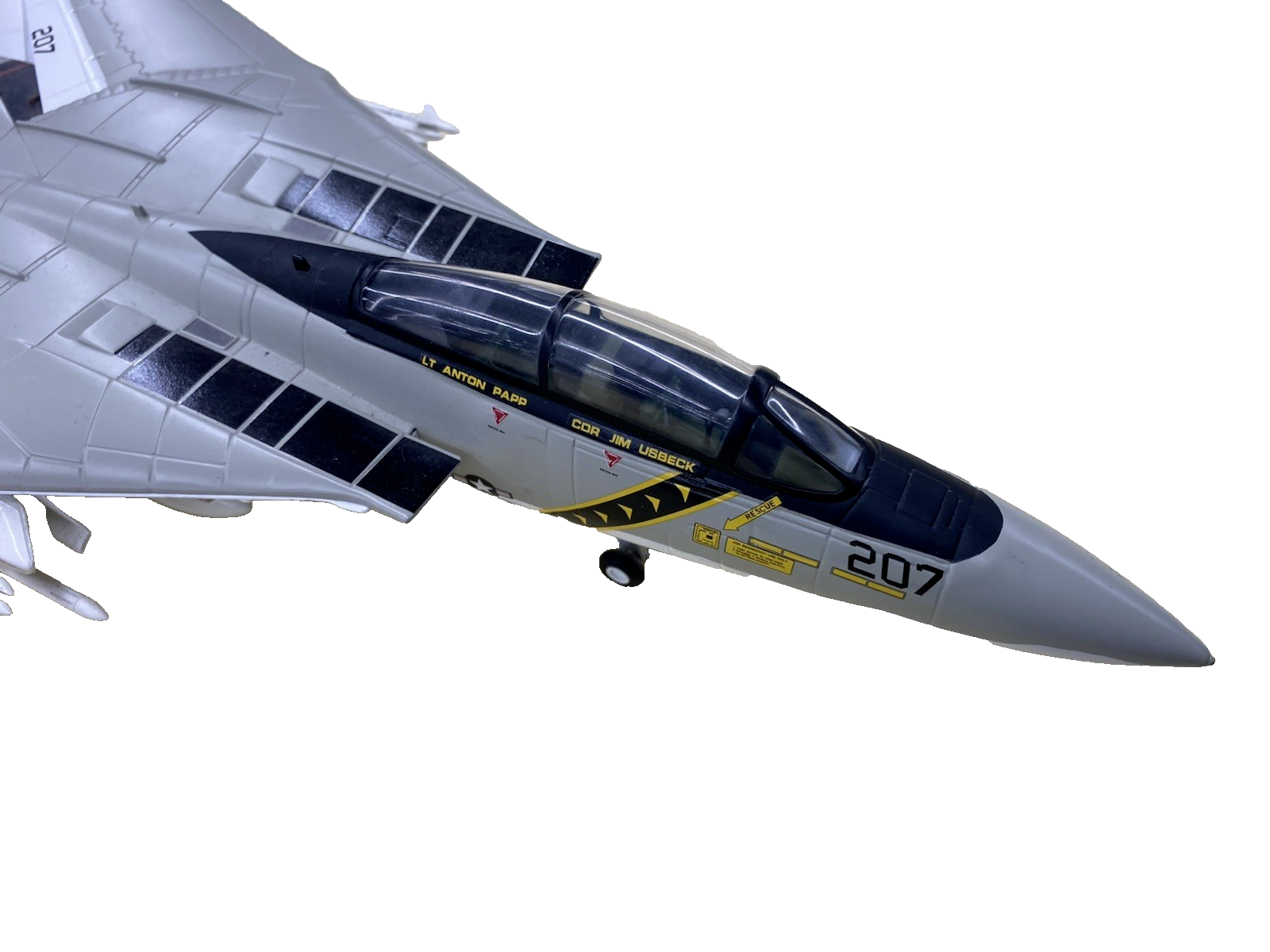 ES 228: Franklin Mint F 14 Tomcat U S Navy Jolly Rodger Airplane Plane