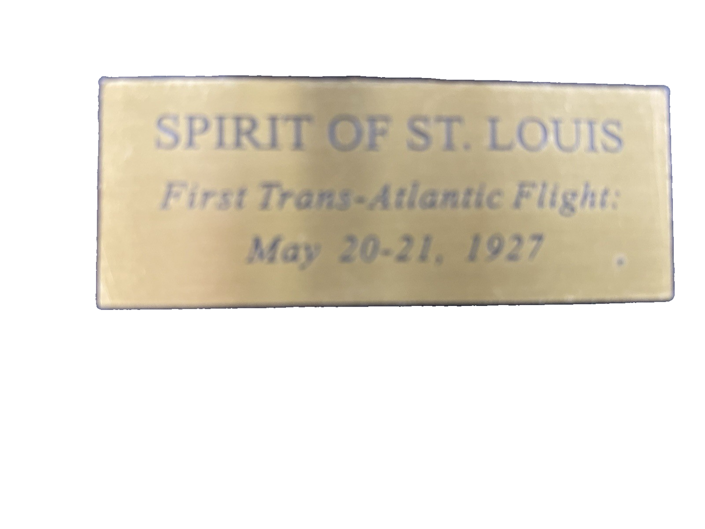 ES 216:   Danbury Mint Spirit of St Louis Airplane Plane 17 1/2" wingspan