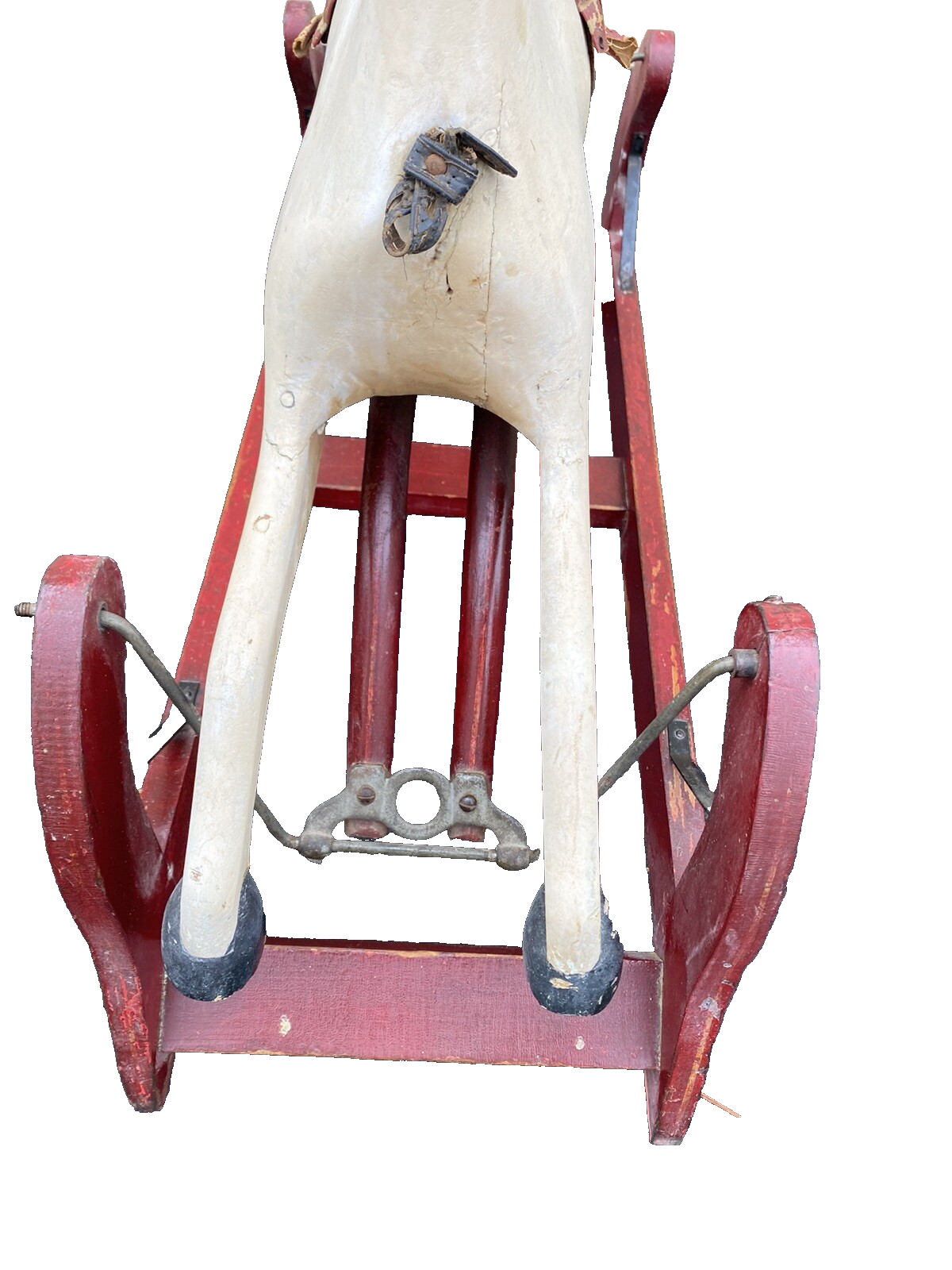 65476 Antique Wood Rocking Swing Horse