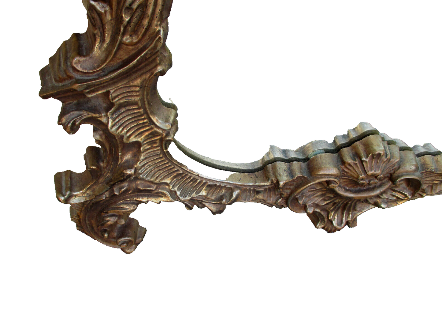 62412 Large Fancy Decorator Mirror with Dragon Bird Figure