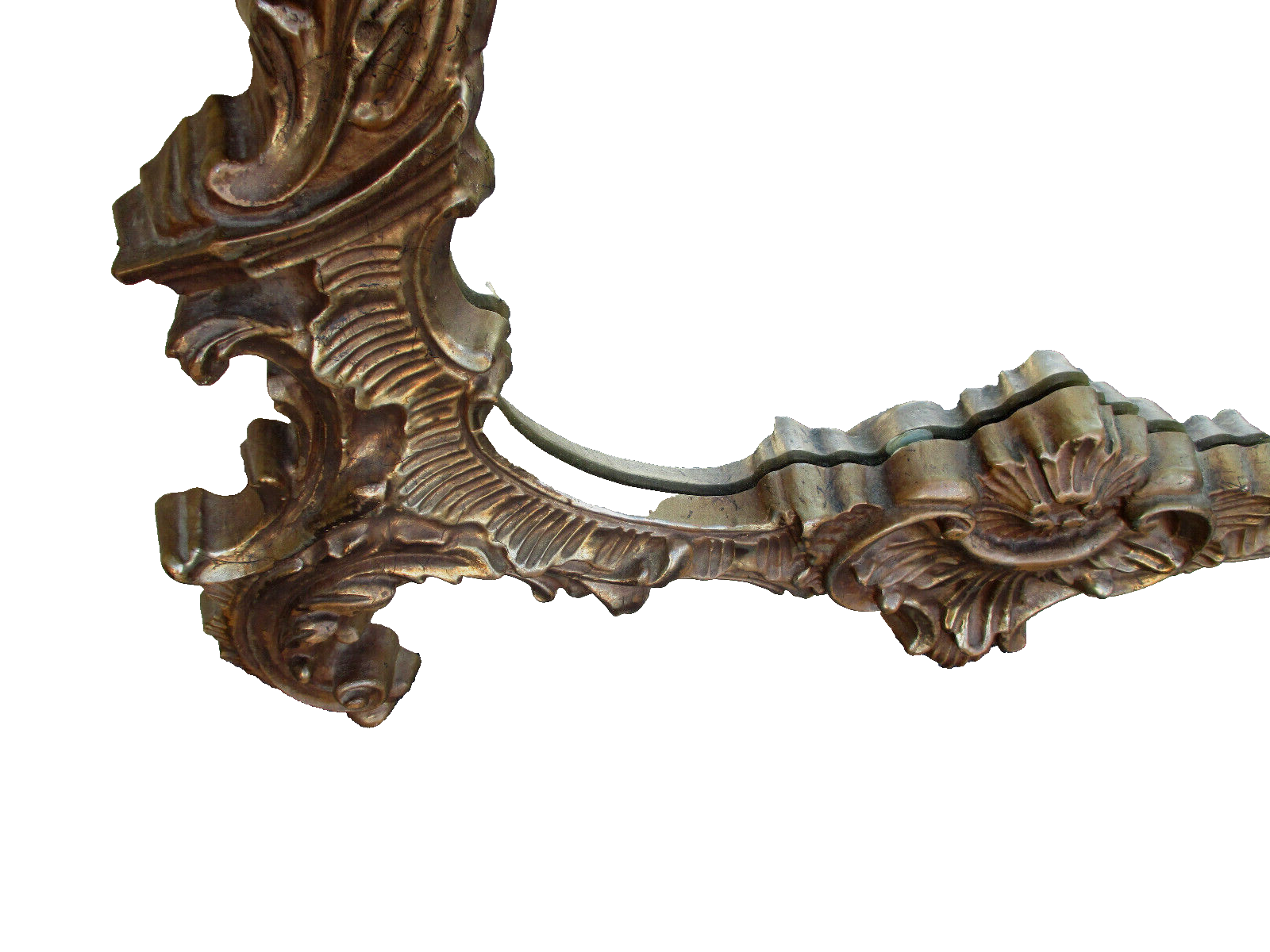 62412 Large Fancy Decorator Mirror with Dragon Bird Figure