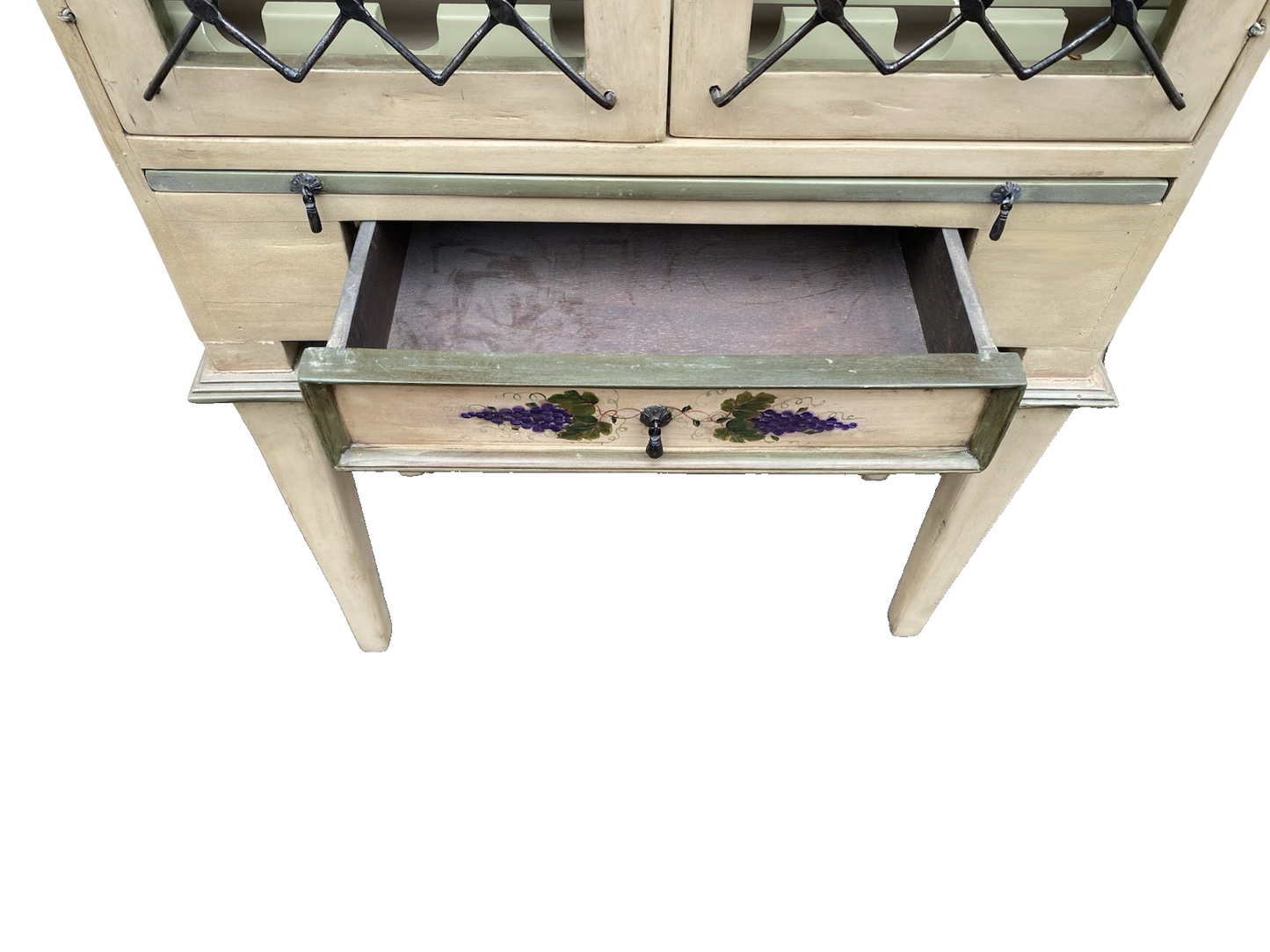 66541 Rustic Primitive Wine Rack Kitchen cabinet