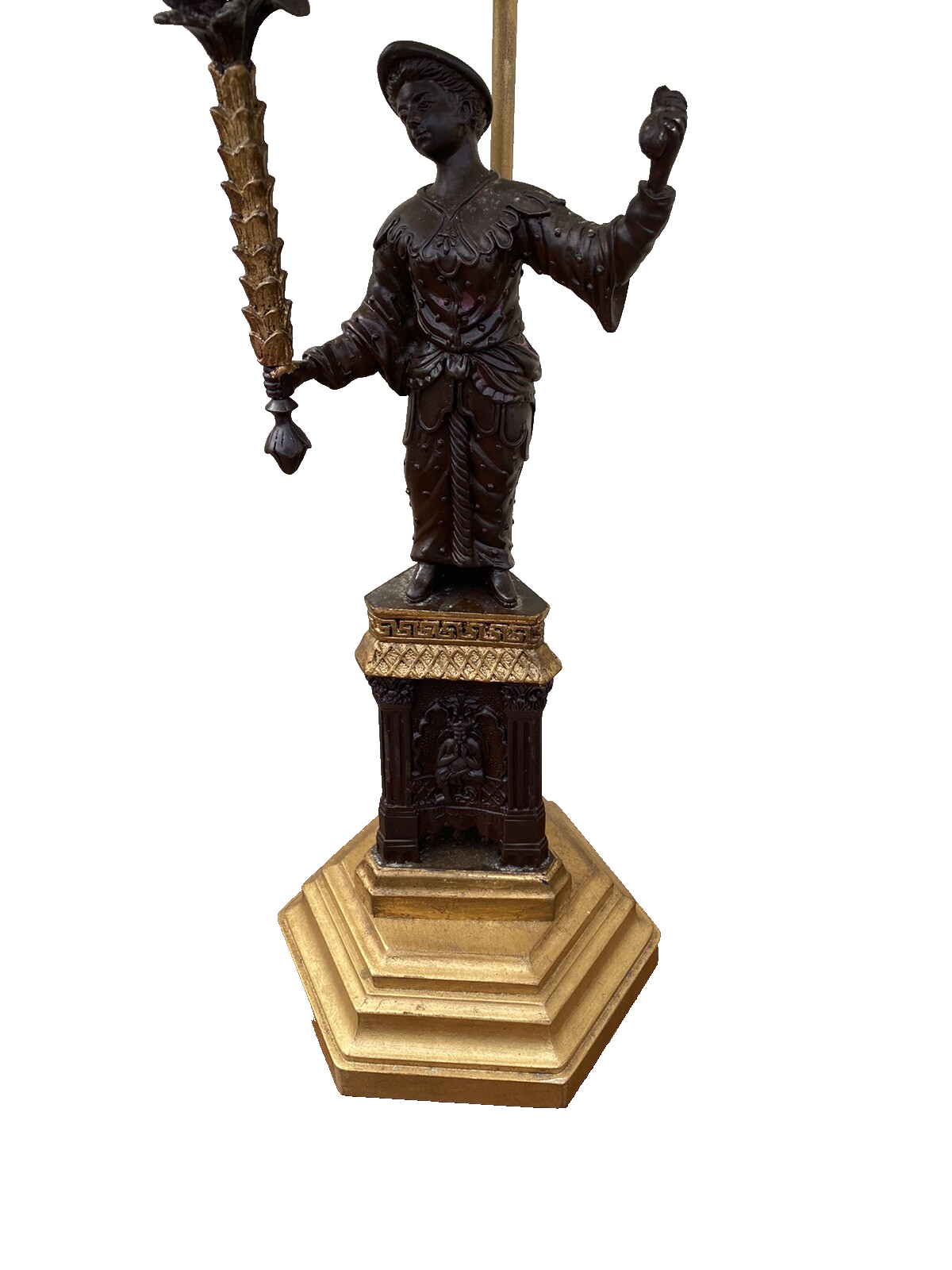 65280 QUALITY Figural Table Lamp with Shade