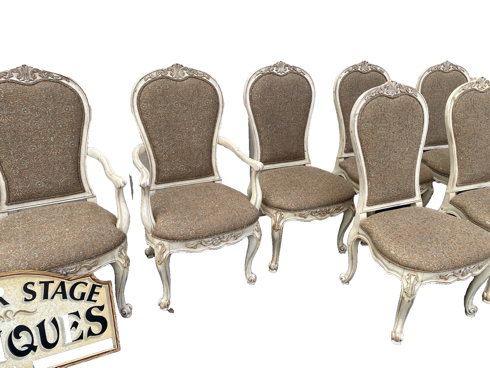 65320 CENTURY Furniture set of 10 Louis XV Dining Chair s