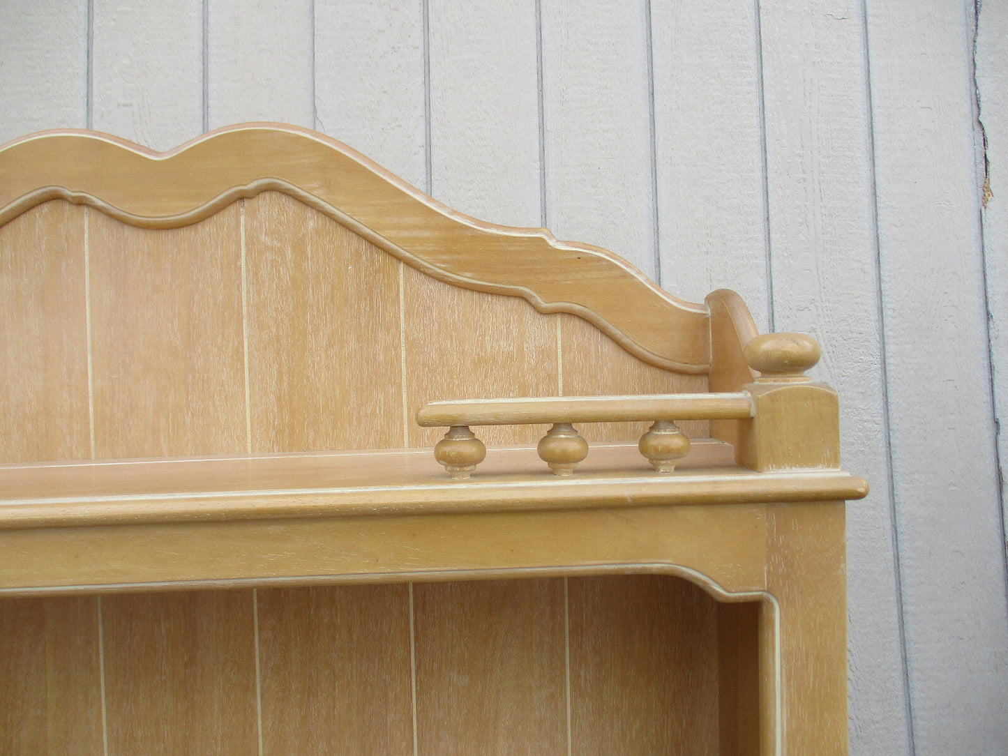 63329   2 Piece Tile Top Desk Cabinet with Bookcase Top