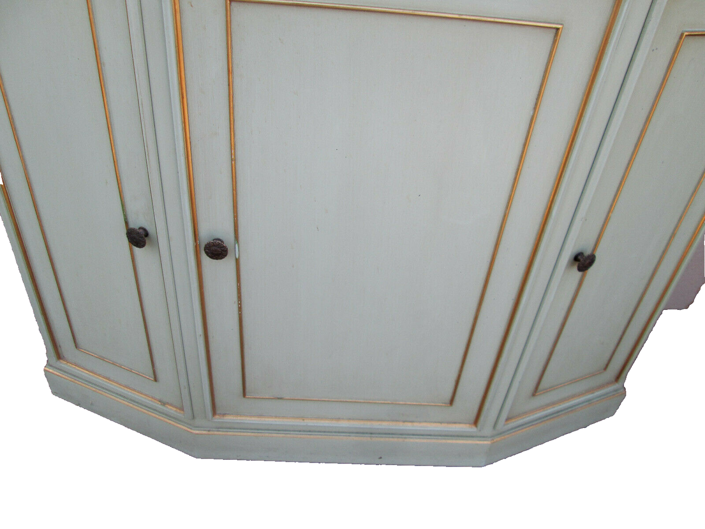 56501 Decorator Credenza Console Cabinet Table Stand w/ Mirror