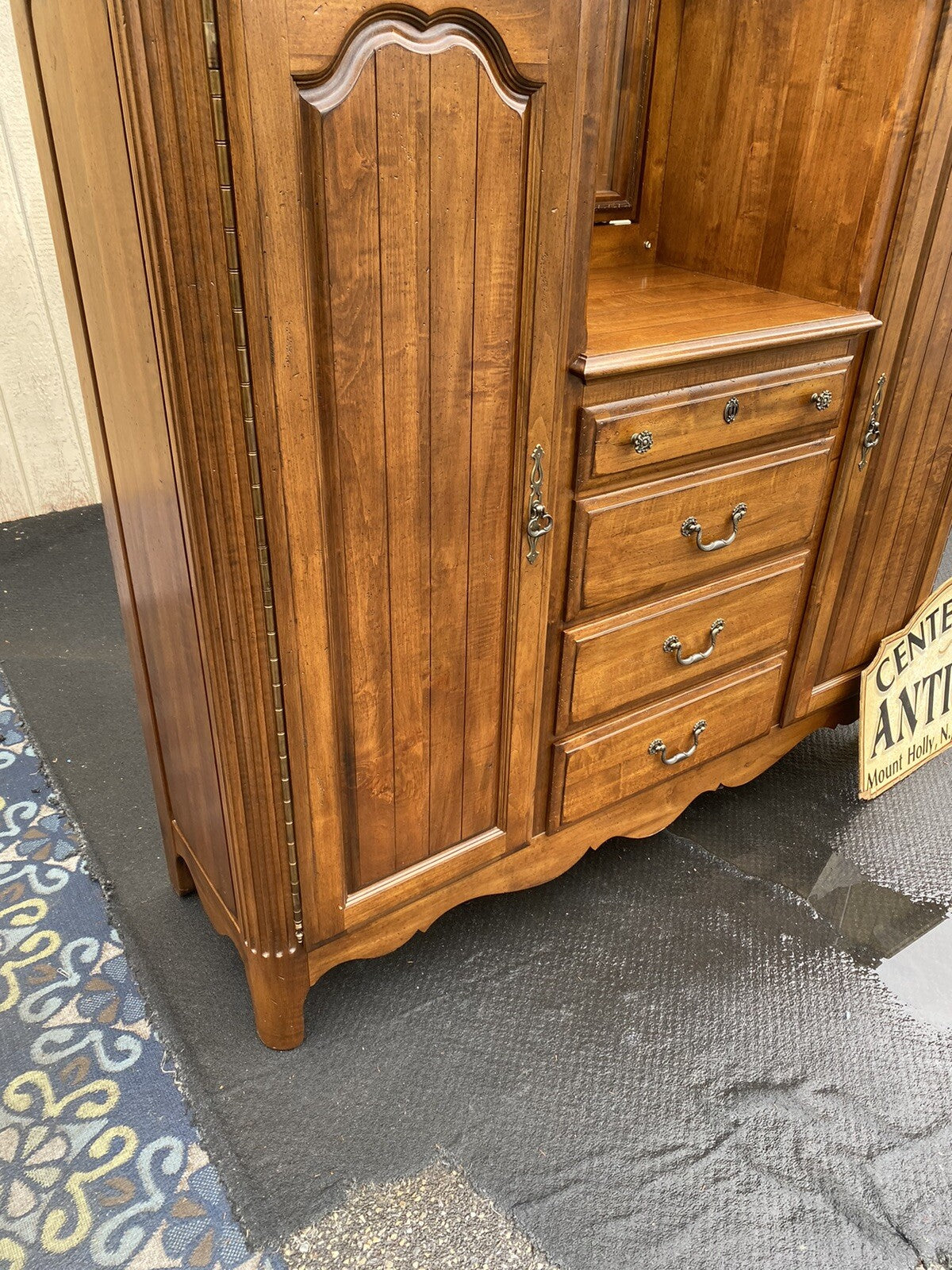 65396   KINCAID Furniture High Chest Dresser w/ Mirror Wardrobe