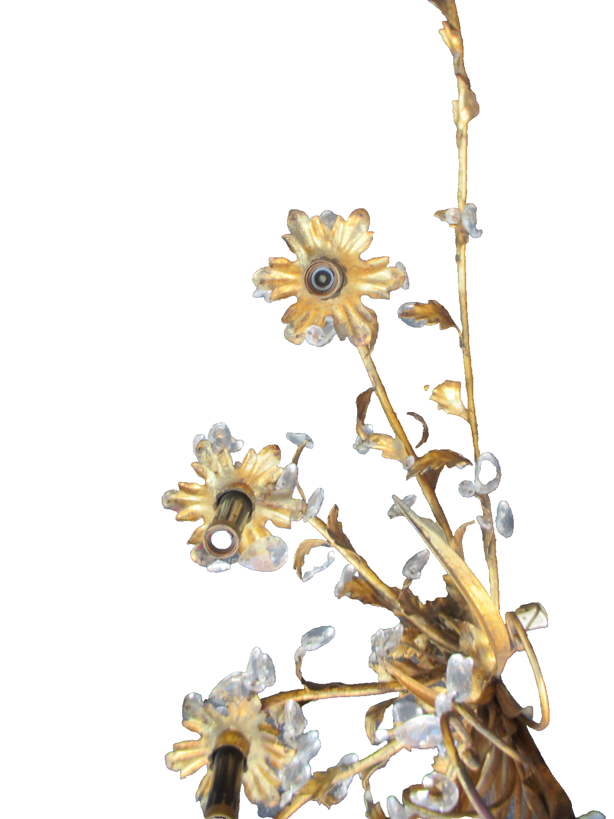 64002   Mid Century Decorator Wall Sconce with Prisms