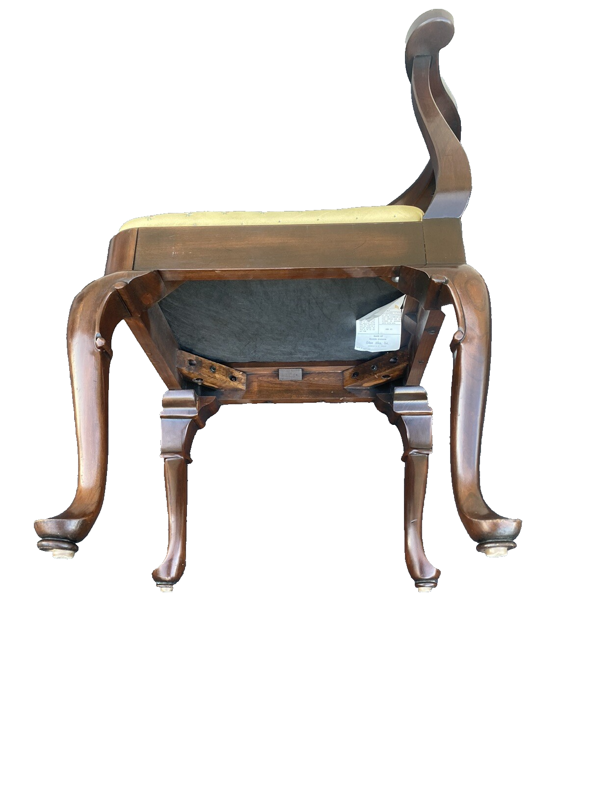 65995   Mahogany ETHAN ALLEN Corner Chair