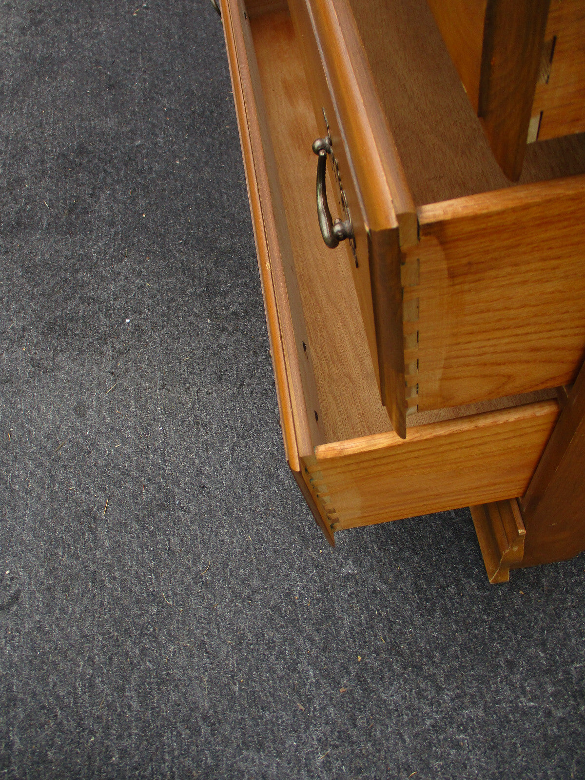 63476  Solid  Maple Slant Front Office Desk