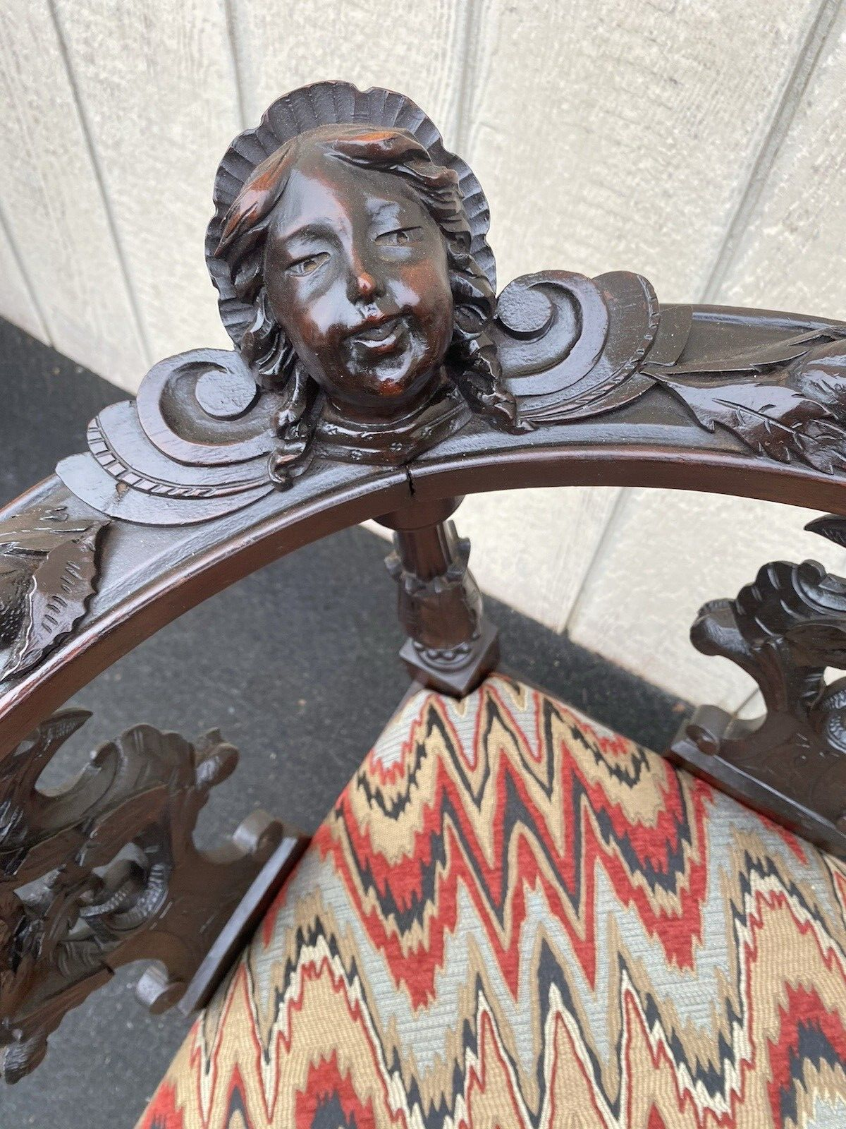 65608 CUSTOM HAND MADE Figural Corner Chair