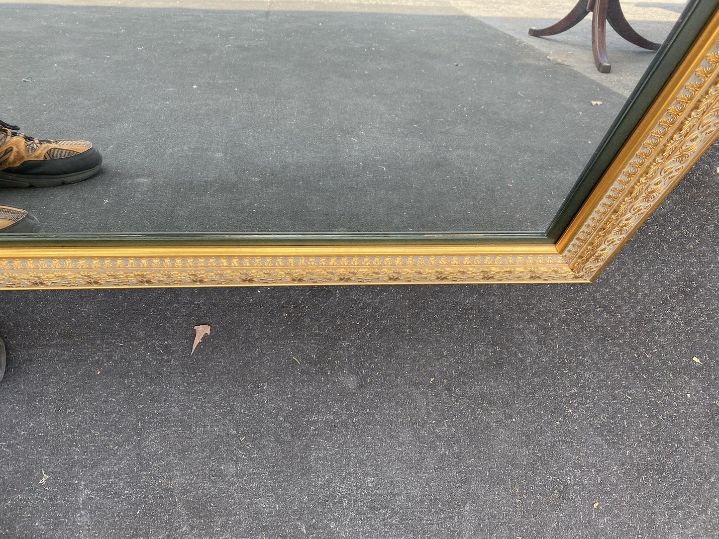 64664 Large Gold Frame Ornate Square Mirror 56 x 56