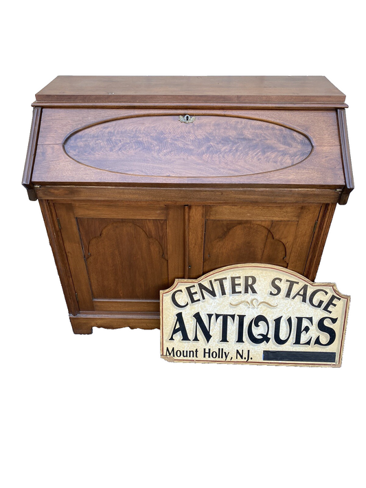 65560 LE:     Antique Victorian Walnut Slantfront Desk